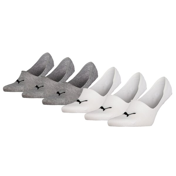 PUMA Unisex Füßlinge, 6er Pack - Footie, ECOM, einfarbig, Logo