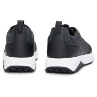 HUGO mens trainers - Kane Runn mono2, trainers, laces, all-over logo Black EU 41 (UK 7)