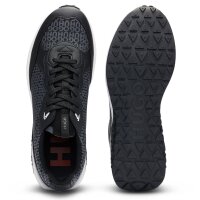 HUGO Herren Sneaker - Kane Runn mono2, Turnschuh, Schnürung, Allover-Logo Schwarz EU 44