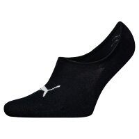 PUMA unisex socks, pack of 6 - Footie Highcut, ECOM, solid colour, logo Black/White 35-38 (UK 2.5-5)