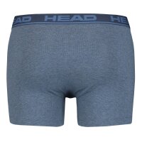 HEAD Herren Boxershorts, 7er Pack - Basic Boxer Trunks ECOM, Cotton Stretch Blau/Schwarz/Orange XL