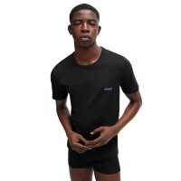 HUGO Mens T-Shirt, 3-Pack - Round Neck, Short Sleeve, Logo, Cotton, uni Black (Open Misc) L (Large)