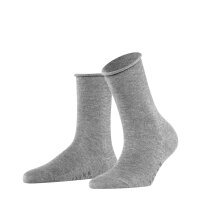 FALKE Damen Socken Active Breeze 2er Pack - Uni, Rollbündchen, Lyocell Faser Grau 35-38