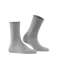FALKE Ladies Socks Active Breeze Pack of 2 - Uni, roll cuffs, Lyocell fibre, 35-42 Grey 35-38 (UK 2.5-5)