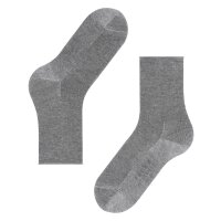 FALKE Ladies Socks Active Breeze Pack of 2 - Uni, roll cuffs, Lyocell fibre, 35-42 Grey 39-42 (UK 6-8)