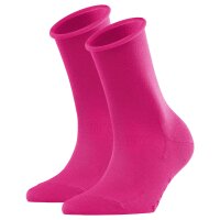 FALKE Ladies Socks Active Breeze Pack of 2 - Uni, roll cuffs, Lyocell fibre, 35-42 Pink 35-38 (UK 2.5-5)