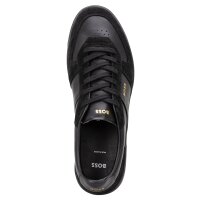 BOSS mens low trainers - Brandon Tenn sdvlt, low shoe, genuine leather, logo Black EUR 45 (UK 11)