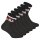 FILA Unisex Socks, 6 Pairs Quarter - short Socks, Sport, Logo Cuff, uni Black 35-38 (3-5 UK)