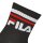 FILA Unisex Socks, 6 Pairs Quarter - short Socks, Sport, Logo Cuff, uni Black 35-38 (3-5 UK)