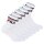 FILA Unisex Socken, 6 Paar Quarter - Kurzsocken, Sport, Logo-Bund, uni Weiß 43-46