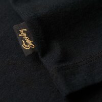 Superdry Mens T-Shirt - Embroider Superstate Logo Tee, Logo, Round neck, Single colour Black L (Large)