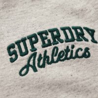 Superdry Herren T-Shirt - Embroider Superstate Logo Tee, Logo, Rundhals, einfarbig Grau L