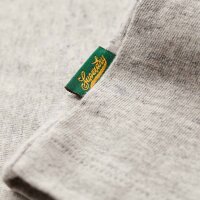 Superdry Herren T-Shirt - Embroider Superstate Logo Tee, Logo, Rundhals, einfarbig Grau L