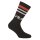 FILA Unisex Socken 6 Paar - Street, Sport, Lifestyle, Socks Set, Stripes, 35-46 Schwarz 39-42 (6-8 UK)