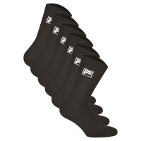 FILA 6 pair socks unisex - terry tennis socks, crew socks, logo waistband, 35-46