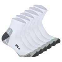 FILA Unisex Socken, 6 Paar - Quarter Multisport, Kurzsocken Weiß 35-38