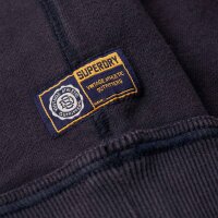 Superdry Herren Henley-Pullover - Vintage Athletic Henley Jumper, Logo, einfarbig Blau M