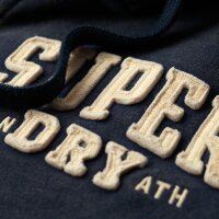 Superdry Mens Sweat Jacket - Vintage Athletic Zip Hoodie, Hood, Logo, Single Colour Blue L (Large)