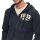 Superdry Mens Sweat Jacket - Vintage Athletic Zip Hoodie, Hood, Logo, Single Colour Blue L (Large)