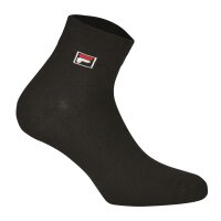 FILA Quarter Socks Unisex, 6 pairs - Short socks, Sport, Logo Waistband, uni, 35-46 Black/White/Grey EU 39-42 (6-8 UK)