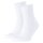 FALKE Unisex Socks Pack of 2 - Short Socks, Cotton Blend, Run Rib, Cuff, solid color White 39-41