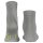FALKE Unisex Socks Pack of 2 - Short Socks, Cotton Blend, Run Rib, Cuff, solid color Light gray 37-38