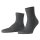 FALKE Unisex Socken 2er Pack - Kurzsocken, Baumwollmischung, Run Rib, Bündchen, einfarbig Dunkelgrau 44-45