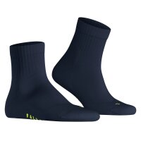 FALKE Unisex Socks Pack of 2 - Short Socks, Cotton Blend, Run Rib, Cuff, solid color Dark blue 44-45