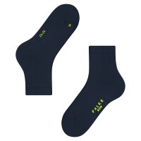 FALKE Unisex Socks Pack of 2 - Short Socks, Cotton Blend, Run Rib, Cuff, solid color Dark blue 44-45