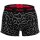 HUGO Mens Boxer Shorts, 3-pack - TRUNK TRIPLET DESIGN, Logo, Cotton Stretch Black/Red S (Small)