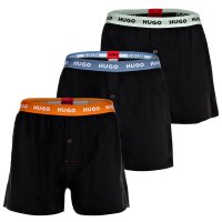 HUGO Mens woven boxer shorts, 3-pack - Woven Boxer...