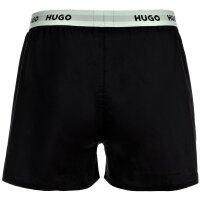 HUGO Mens woven boxer shorts, 3-pack - Woven Boxer Triplet, logo, cotton, uni Black S (Small)