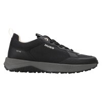 HUGO mens trainers - Kane Runn mono2, trainers, laces, all-over logo Black EU 43 (UK 9)