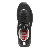 HUGO mens trainers - Kane Runn mono2, trainers, laces, all-over logo Black EU 43 (UK 9)