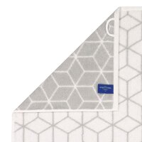 Villeroy & Boch Towel - Carré, terry towel, patterned, towel, cotton White/Light Grey 50x100 cm