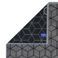 Villeroy & Boch Towel - Carré, terry towel, patterned, towel, cotton Dark Grey/Black 50x100 cm