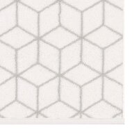 Villeroy & Boch guest towel - Carré, terry towel, patterned, towel, cotton White/Light Grey 30x50 cm