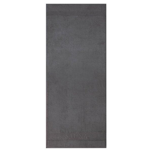 Villeroy & Boch Sauna Towel - Spa, Terry Towel, Towel, Cotton Dark Grey 80x200 cm