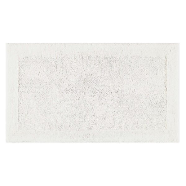 Villeroy & Boch Bath Mat - Charisma, Reversible Bath Mat, Cotton White 60x100 cm
