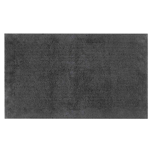 Villeroy & Boch Bath Mat - Charisma, Reversible Bath Mat, Cotton Dark Grey 60x100 cm