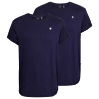 G-STAR mens T-shirt, 2-pack - Lash 2 Pack, round neck, organic cotton Blue M (Medium)