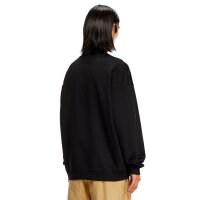 DIESEL mens sweatshirt - S-BOXT-DIV SWEAT-SHIRT, round neck, logo, cotton Black M (Medium)