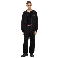 DIESEL mens sweat jacket - S-BOXT-HOOD-ZIP-DIV SWEAT, hood, zip, cotton Black M (Medium)
