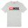 DIESEL mens T-shirt - T-BOXT-DIV, short sleeves, round neck, cotton, logo, plain Grey S (Small)