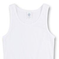 Sanetta Mädchen Unterhemd 3er Pack - Basic Shirt, Breite Träger, Single Jersey Baumwolle Weiß 128 (6-7 Jahre)