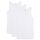 Sanetta girls undershirt 3-Pack - basic shirt, wide straps, single jersey cotton White 128 (6-7 Years)