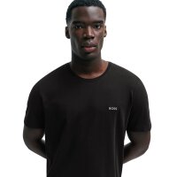 BOSS Herren T-Shirt - Mix & Match, Rundhals, Loungewear, Baumwoll Stretch, Logo Schwarz S