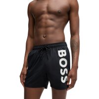 BOSS mens swim shorts - OCTOPUS, swim shorts, swimming trunks, woven, logo, plain Black M (Medium)