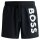BOSS Herren Badeshorts - OCTOPUS, Swim Shorts, Badehose, gewebt, Logo, einfarbig Schwarz M