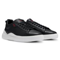 HUGO Mens trainers - Blake Tenn lt, low, laces, genuine leather, logo Black (Black 001) EU 45 (UK 10)